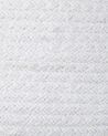 Conjunto de 2 cestas de algodón blanco crema 30 cm PANJGUR_846465