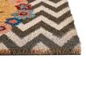 Coir Doormat Chevron Pattern Multicolour TAHAN_904928