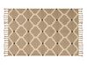 Teppich Jute beige 160 x 230 cm geometrisches Muster Kurzflor ORENCIK_887126