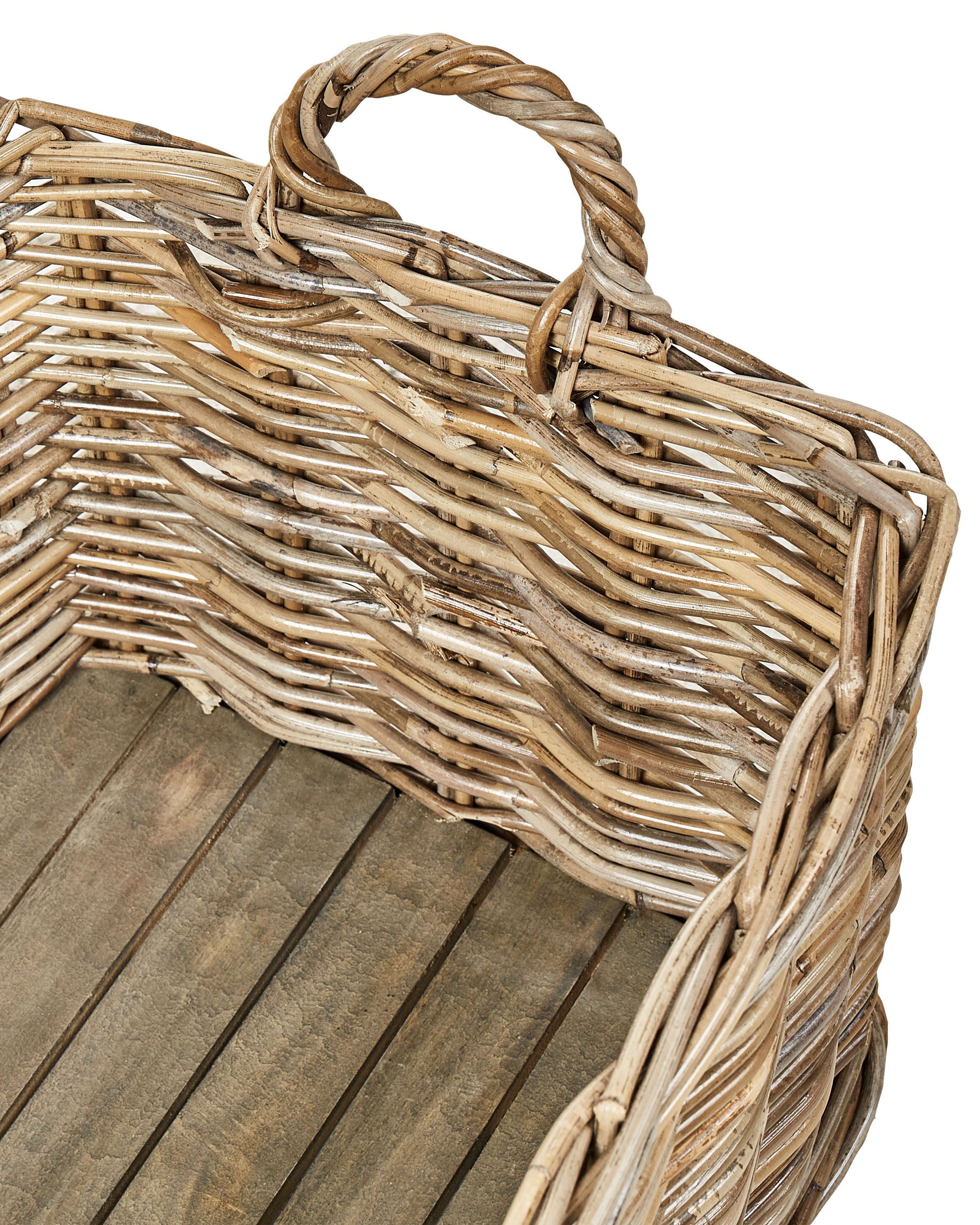 Uadme Cesto portaoggetti Seagrass Scatola portaoggetti in Rattan Intrecciato con coperchi