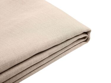 Bekleding polyester beige 160 x 200 cm voor bed FITOU 