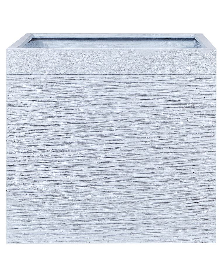 Maceta cuadrada blanca 50x50x46 cm PAROS_701538