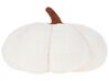 Set of 2 Boucle Cushions Pumpkin ⌀ 35 cm White MUNCHKIN_879550