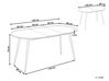 Spisebord med udtræk 120/160 x 80 cm Hvid STAVERTON_886456
