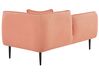 Right Hand Boucle Chaise Lounge Peach Pink CHEVANNES_819576