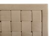 Bed fluweel taupe 140 x 200 cm LIMOUX_867179