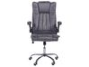 Cadeira de escritório em pele sintética cinzenta grafite SUBLIME_851798