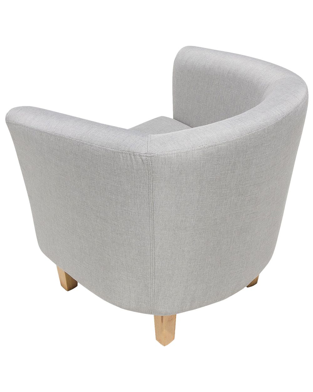 Fabric Armchair with Footstool Grey HOLDEN Beliani.co.uk