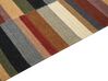 Kelim Teppich Wolle mehrfarbig 160 x 230 cm geometrisches Muster Kurzflor MUSALER_858391