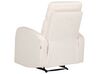 Conjunto de sofás 6 lugares manualmente reclináveis em veludo branco-creme VERDAL_904823