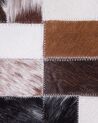 Dywan patchwork skórzany 160 x 230 cm brązowo-beżowy CESME_211729