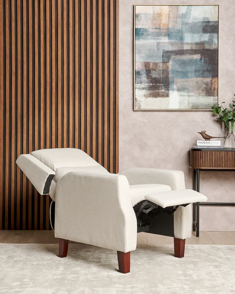 Fauteuil relax inclinable repose-pied réglable pivotant 360° piètement