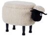 Fabric Storage Animal Stool Beige SHEEP_852400