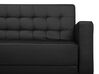 3 Seater Faux Leather Sofa Bed Black ABERDEEN_715742