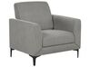 Ensemble canapés et fauteuil en tissu gris 6 places FENES_897802