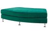7 Seater Curved Modular Velvet Sofa Dark Green ROTUNDE_793592