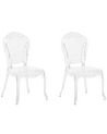 Set of 2 Accent Chairs Acrylic Clear VERMONT_691721