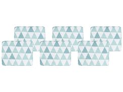 Puutarhatuolin pehmuste vaaleansininen/valkoinen 6 kpl TOLVE Puutarhatuolin pehmuste vaaleansininen/valkoinen 6 kpl TOLVE