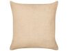Set of 2 Boucle Cushions 45 x 45 cm Sand Beige LEUZEA_903284