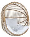 PE Rattan Hanging Chair with Stand Beige ACRI_842596