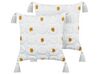 Set of 2 Cotton Cushions 45 x 45 cm White AZALIA_913187