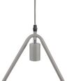 Metal Pendant Lamp Grey JURUENA_688616