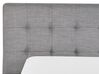 Fabric EU King Size Waterbed Grey LILLE_79956