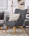 Embossed Cushion Ikat Pattern 45 x 45 cm Grey MELUR_254892