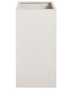 Kukkaruukku savikuituseos beige 40 x 40 x 77 cm DION