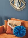 Set of 2 Embroidered Cushions Face Motif 45 x 45 cm Multicolour RUDBEKIA_820045