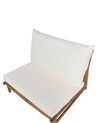 Conjunto de 2 sillas de bambú madera clara y blanco TODI_872769