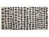 Vlněný koberec 80 x 150 cm béžový/ černý HAVRAN_836370