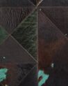Vloerkleed leer bruin/turquoise 160 x 230 cm ATALAN_721025