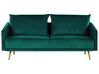 Sofa Set Samtstoff grün 5-Sitzer mit goldenen Beinen MAURA_788808
