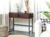 Console Table Dark Wood with Black JOSE_832907