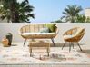 3 Seater Rattan Sofa Set with Coffee Table Natural MARATEA/ CESENATICO_878406