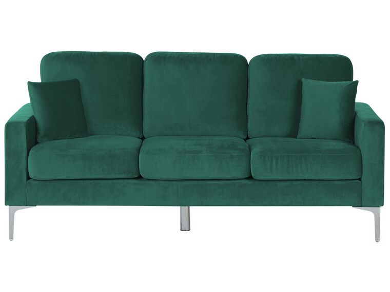 3 Seater Velvet Sofa Green GAVLE_813719