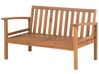 Lounge Set zertifiziertes Holz hellbraun 4-Sitzer Auflagen taupe MANILA_803051