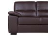 2 Seater Faux Leather Sofa Brown VOGAR_676527