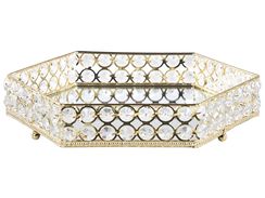 Koristetarjotin peililasi kulta 28 x 25 cm VATAN Koristetarjotin peililasi kulta 28 x 25 cm VATAN