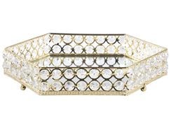 Koristetarjotin peililasi kulta 28 x 25 cm VATAN Koristetarjotin peililasi kulta 28 x 25 cm VATAN