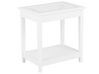 End Table with Glass Top White ATTU_726794