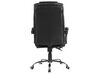 Reclining Faux Leather Executive Chair Black LUXURY_739425