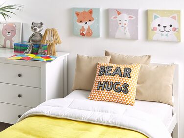 Set of 2 Cotton Kids Cushions Print 40 x 40 cm Orange RADZKOT