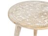Conjunto de 2 mesas de centro de madera de mango clara/blanco UDAY_857122