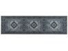Teppich grau orientalisches Muster 80 x 300 cm Kurzflor VADKADAM_831382