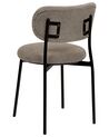 Set of 2 Boucle Dining Chairs Taupe CASEY_887285
