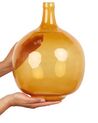 Glass Decorative Vase 34 cm Orange GOSHT_867382