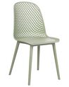 Set of 4 Dining Chairs Green EMORY_876538
