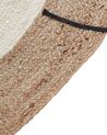 Okrúhly detský jutový koberec ⌀ 120 cm béžový KOVU_909413